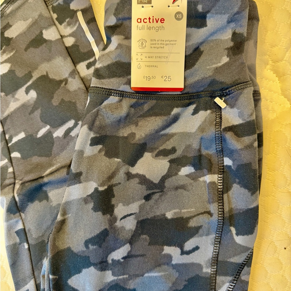 Camouflage Black/grey Active Leggings